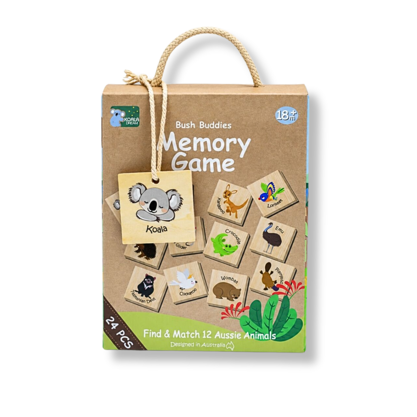 Koala Dream Wooden Memory Game | Australian Animals