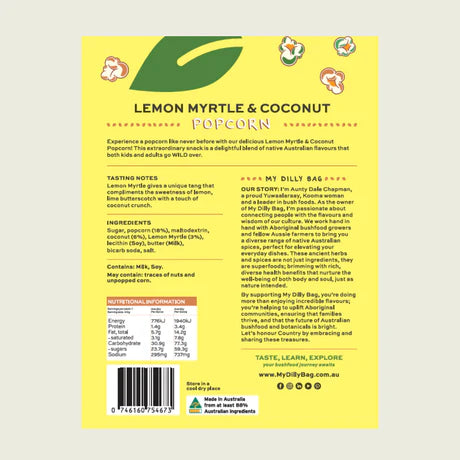 My Dilly Bag | Lemon Myrtle and Coconut Popcorn