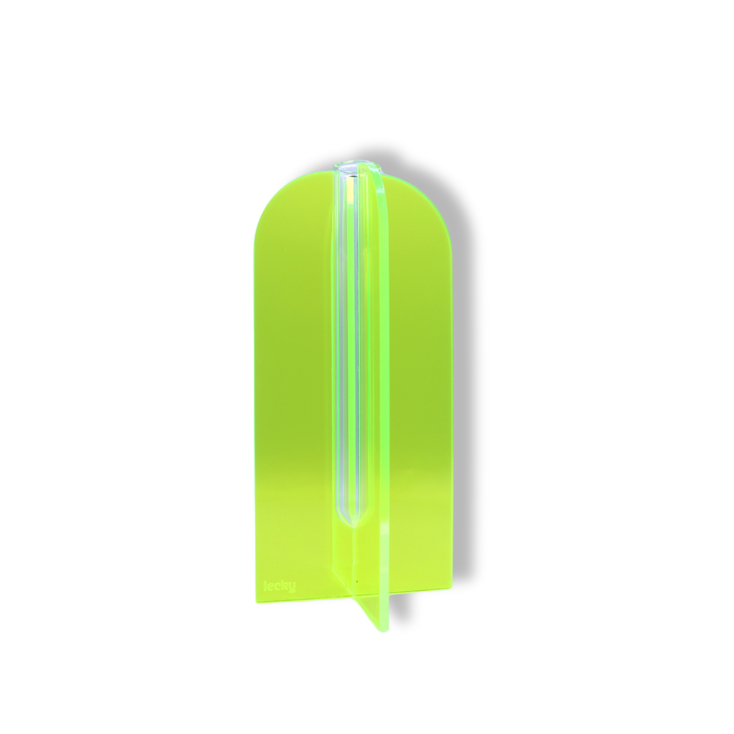 Lecky Studios Small Stem Vase | Fluoro Lime Green