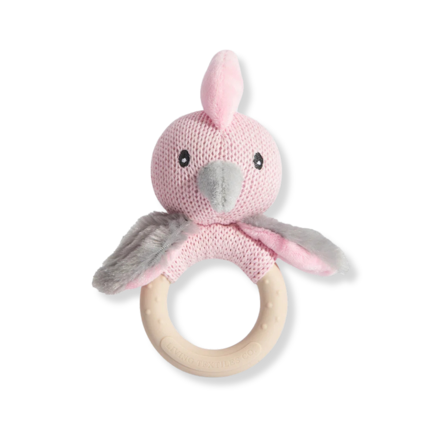 Living Textiles Co. Australiana Ring Rattle | Gary the Galah