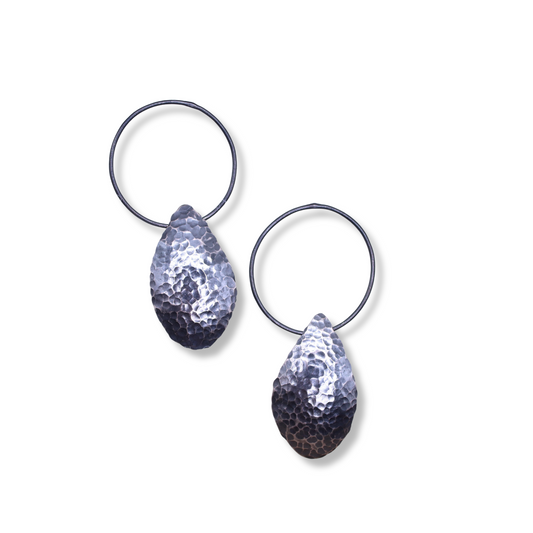 Mari Hirata Earrings | Sterling Silver Swing Pod