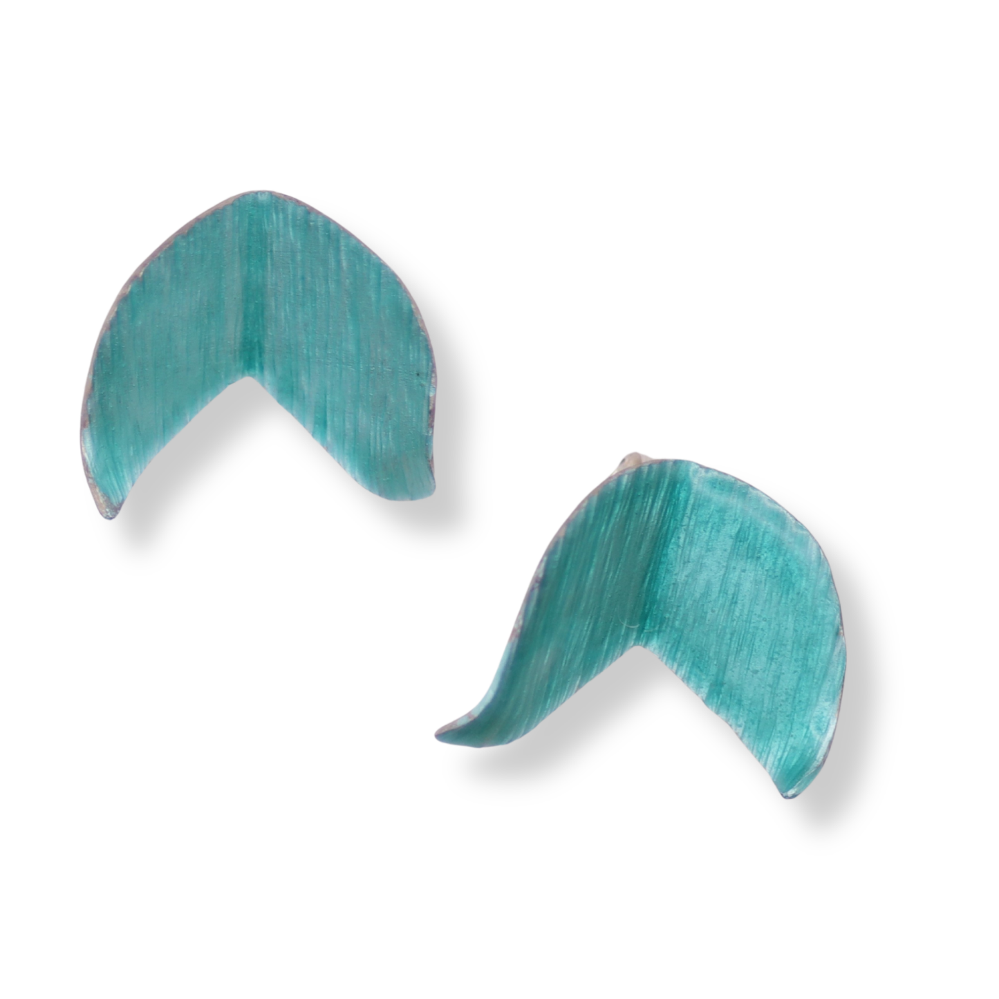 Mari Hirata Earrings | Fairy Moth Studs Sea Green