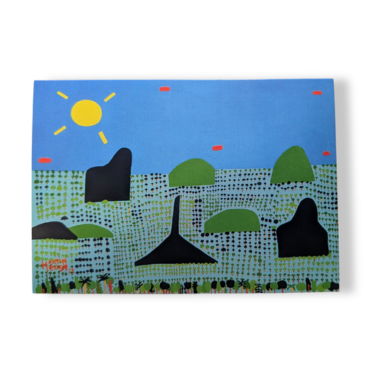 Martin Edge Greeting Card | Glasshouse Mountains