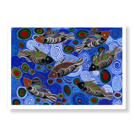 Melanie Hava Print Medium | Fish in the Current
