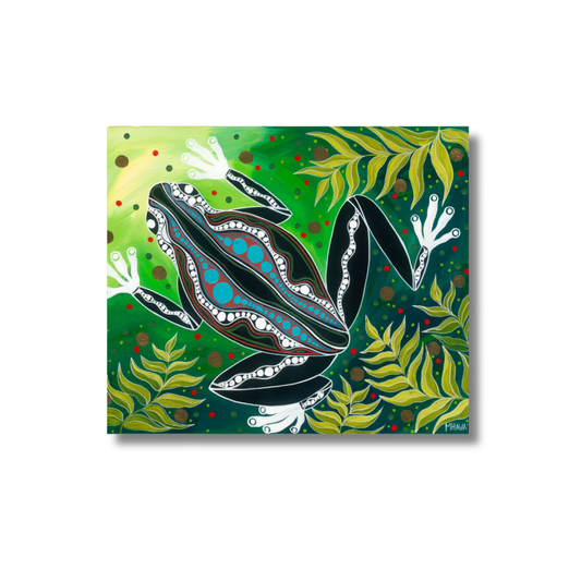 Melanie Hava Greeting Card | Green Tree Frog
