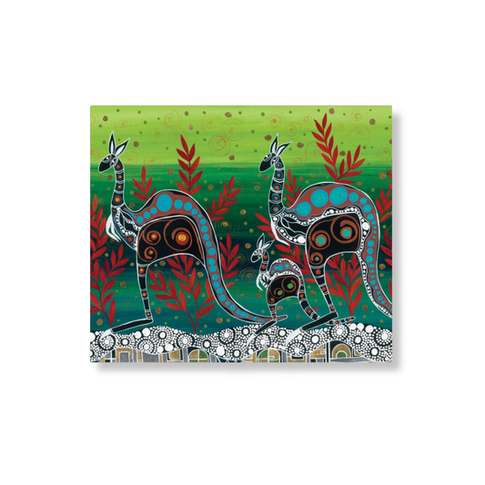 Melanie Hava Greeting Card | Kangaroo Family