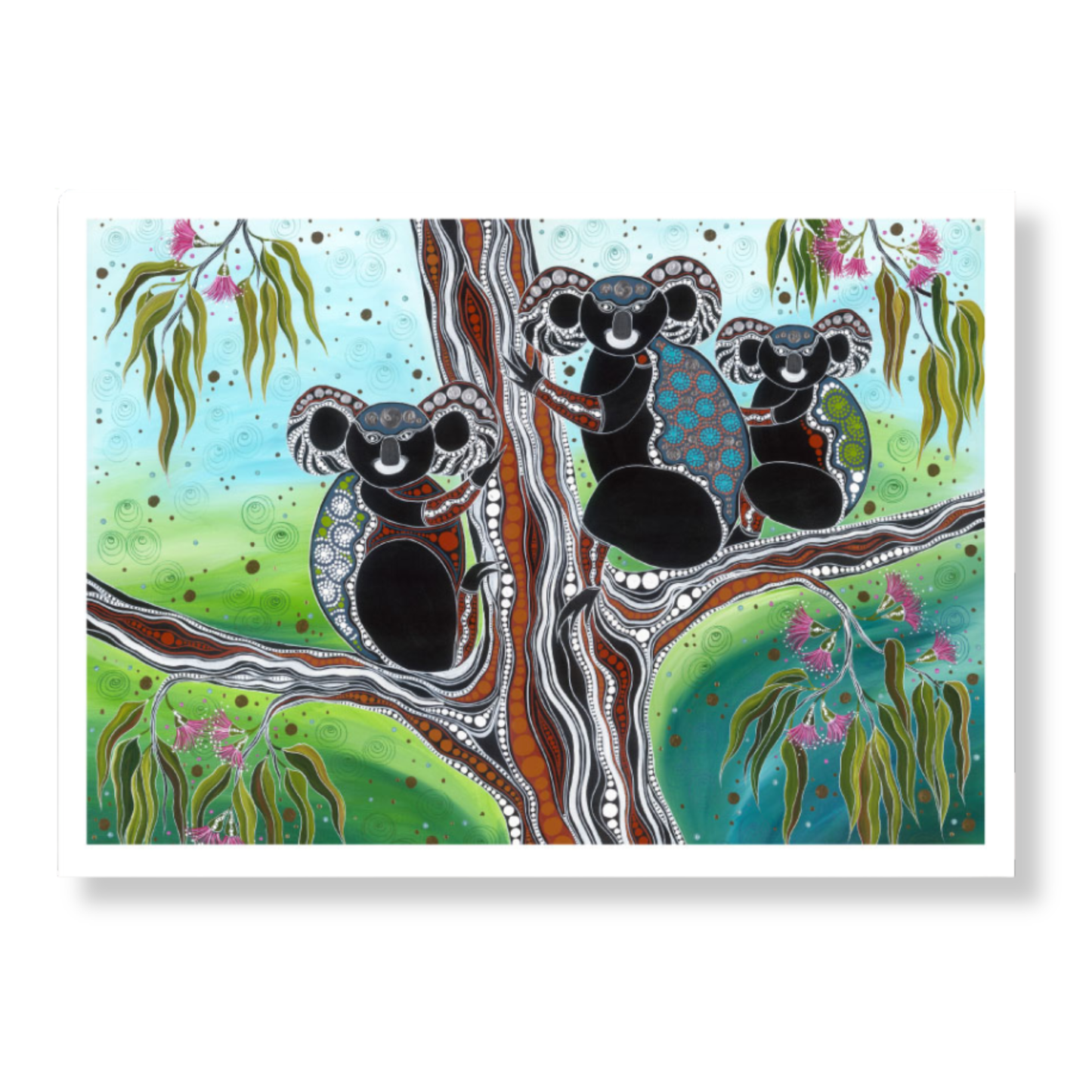 Melanie Hava Print Medium | Koala’s in the Gum Tree