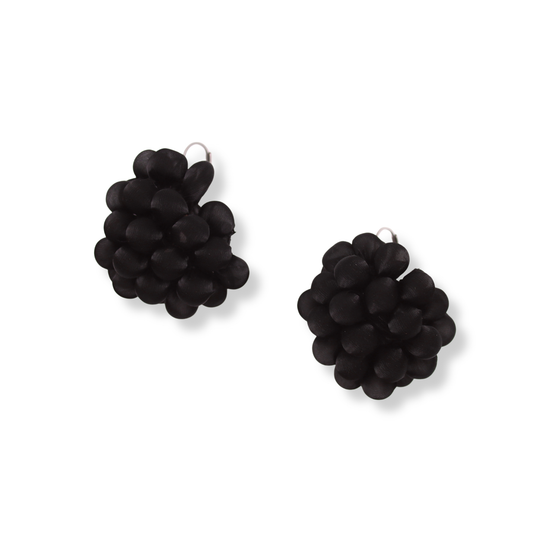 Mika's Design Shibori Bubble Earrings | Black