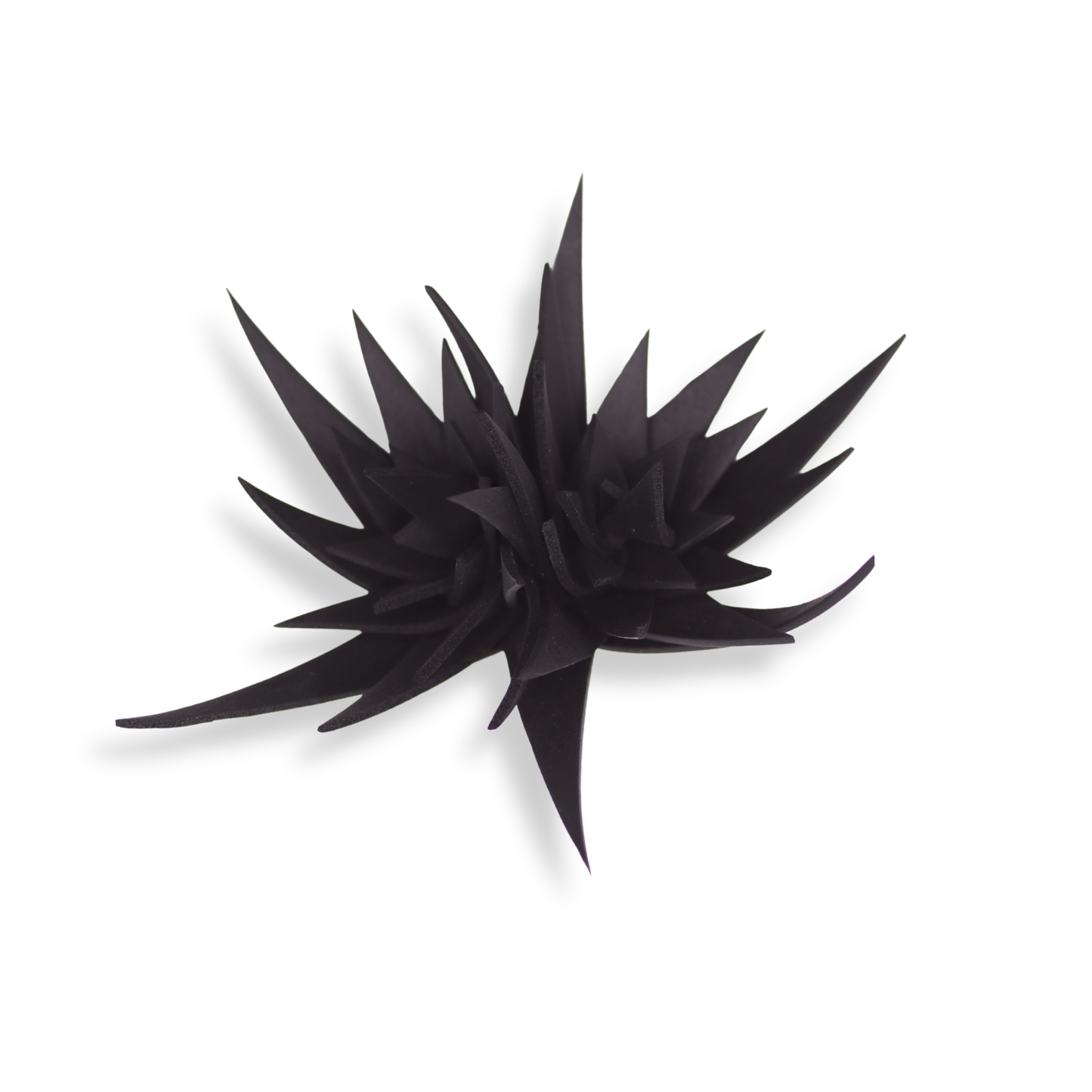 Mika's Design Spiky Rose Brooch | Black