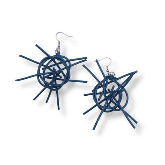 Mika's Design Web Earrings | Teal