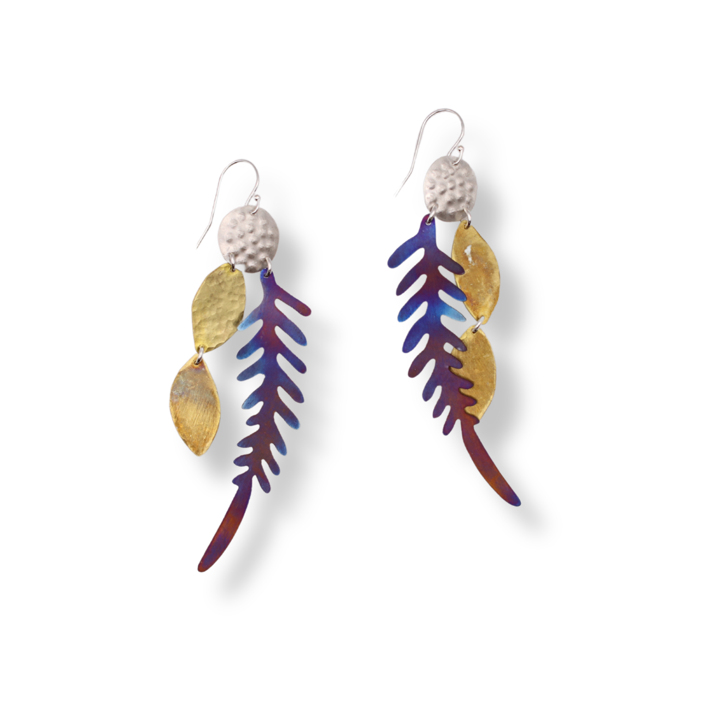 Nicole Jakins Earrings | Bracken, Leaves & Droplet