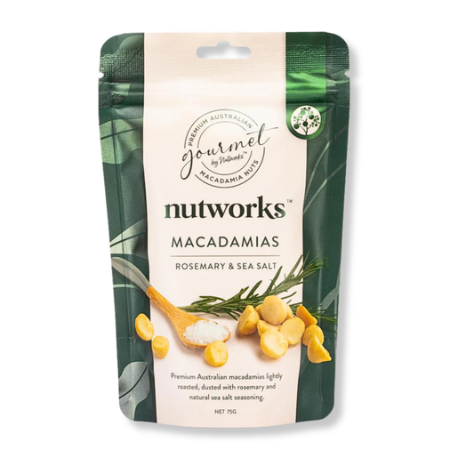 Nutworks Rosemary & Sea Salt Macadamias 75g
