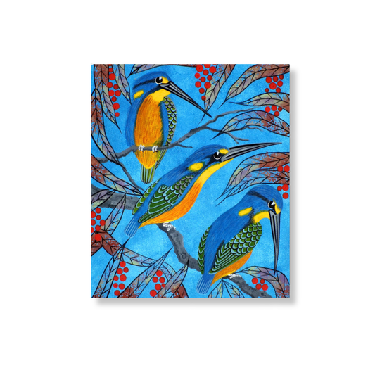 Oral James Roberts Greeting Card | Kingfishers
