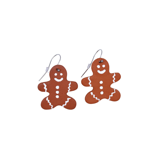 Paper Boat Press Earrings | Gingerbread People