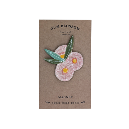 Paper Boat Press Magnet | Gum Blossom