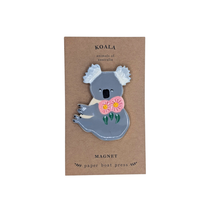 Paper Boat  Press Magnet | Koala