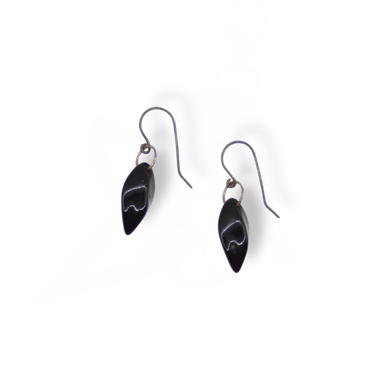 Paula Dunlop Lone Twist Bead Earrings | Jet Black
