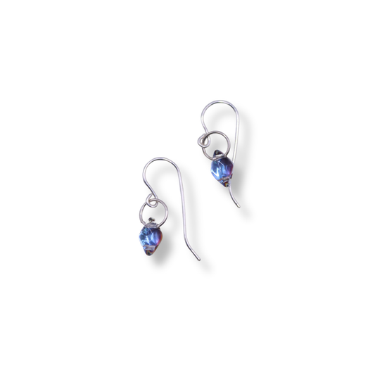 Paula Dunlop Lone Bead Earrings | Soft Blue