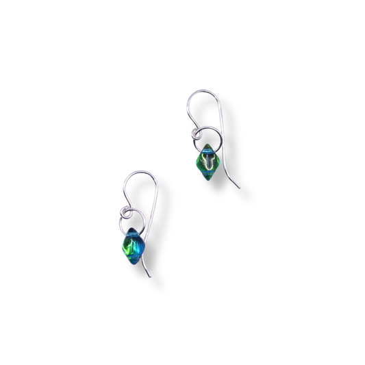 Paula Dunlop Lone Bead Earrings | Blue-green