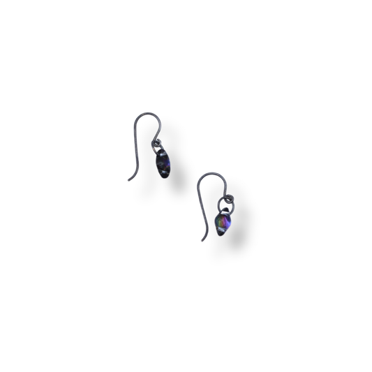 Paula Dunlop Lone Bead Earrings | Mirrored Purle Haze