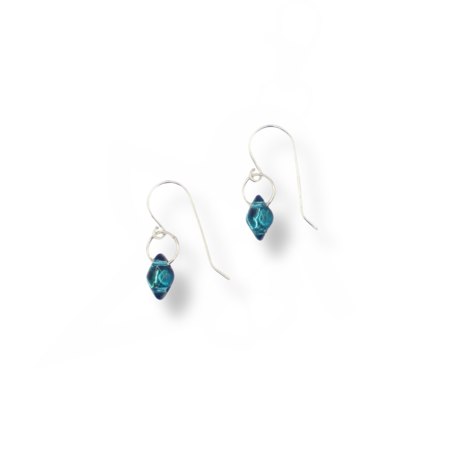 Paula Dunlop Lone Bead Earrings | Mirrored Teal