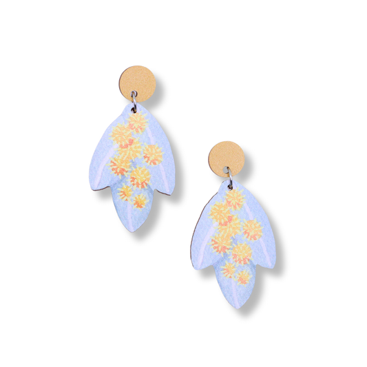 Pixie Nut Earrings | Silver Wattle