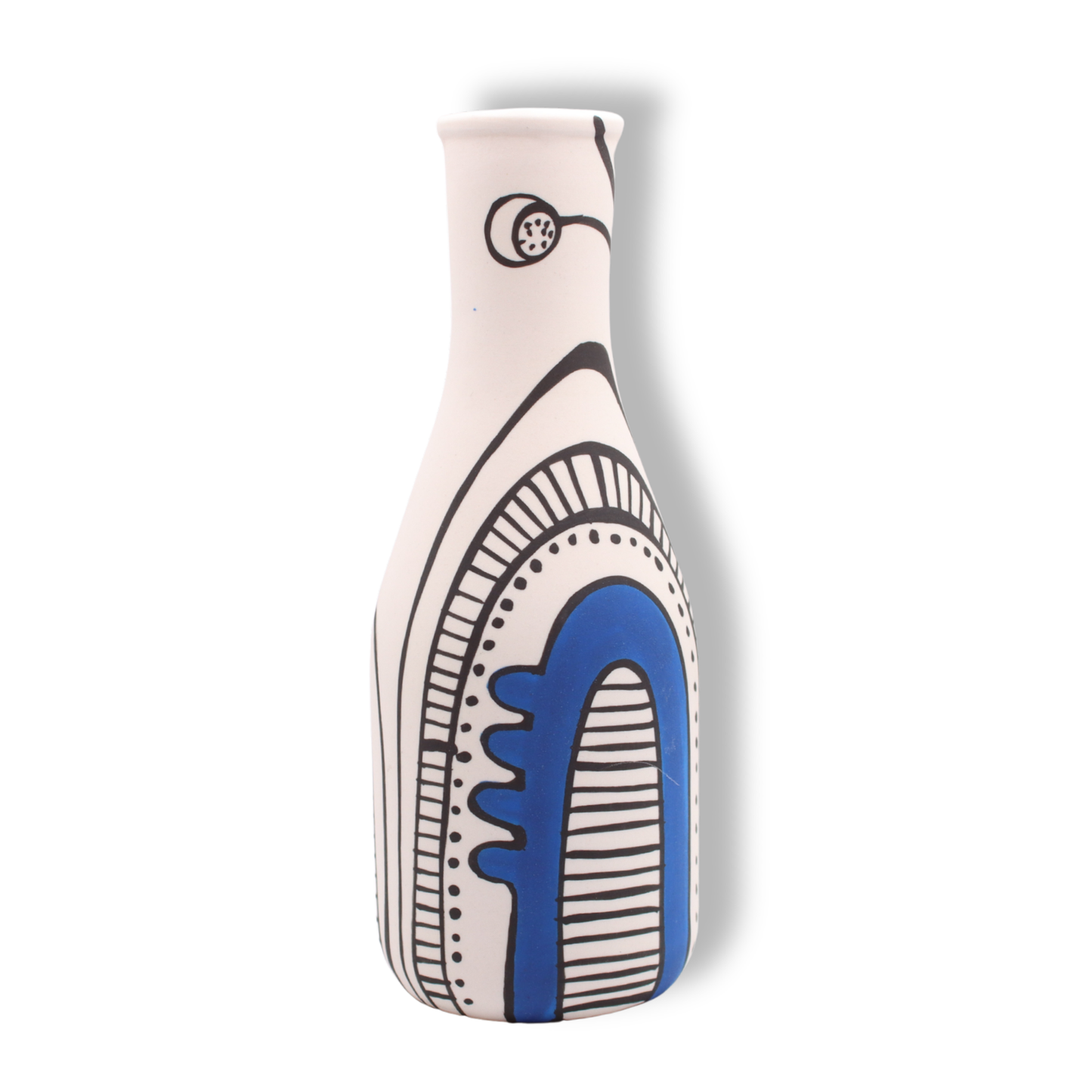 Ronelle Clarke Aegean Blue Small Bottle Vase