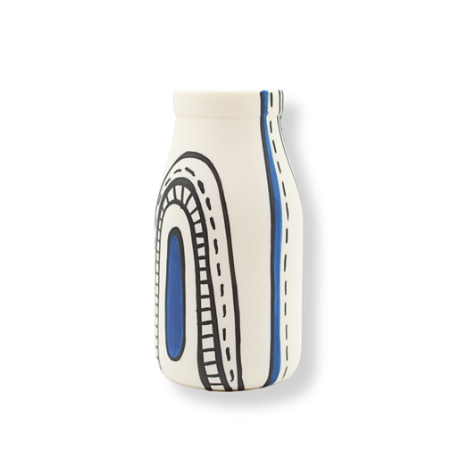 Ronelle Clarke Aegean Blue Small Milk Bottle