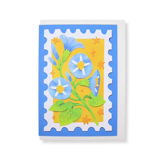 Sarah Capon Greeting Card | Flower Stamp