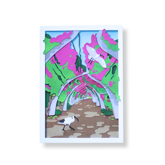 Sarah Capon Postcard | Bougainvillea Arches