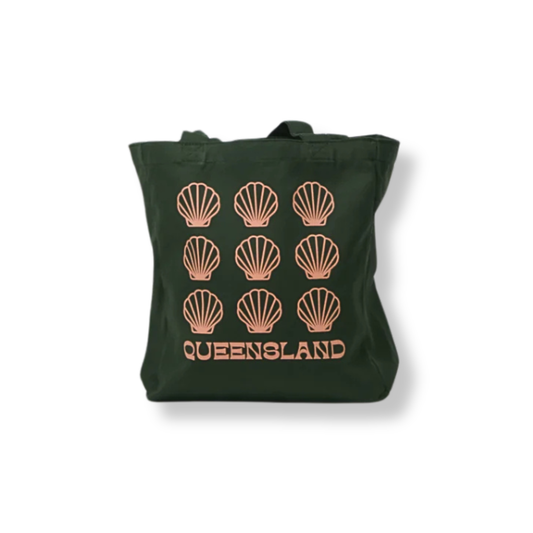 The Modern Souvenir Shop Queensland Tote Bag | Olive