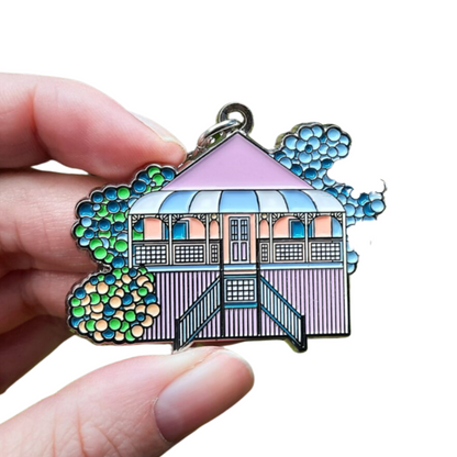 Debra Hood House Keyring | Bungalow (Pink)