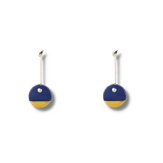 Erin Lightfoot Spot Earrings | Blue