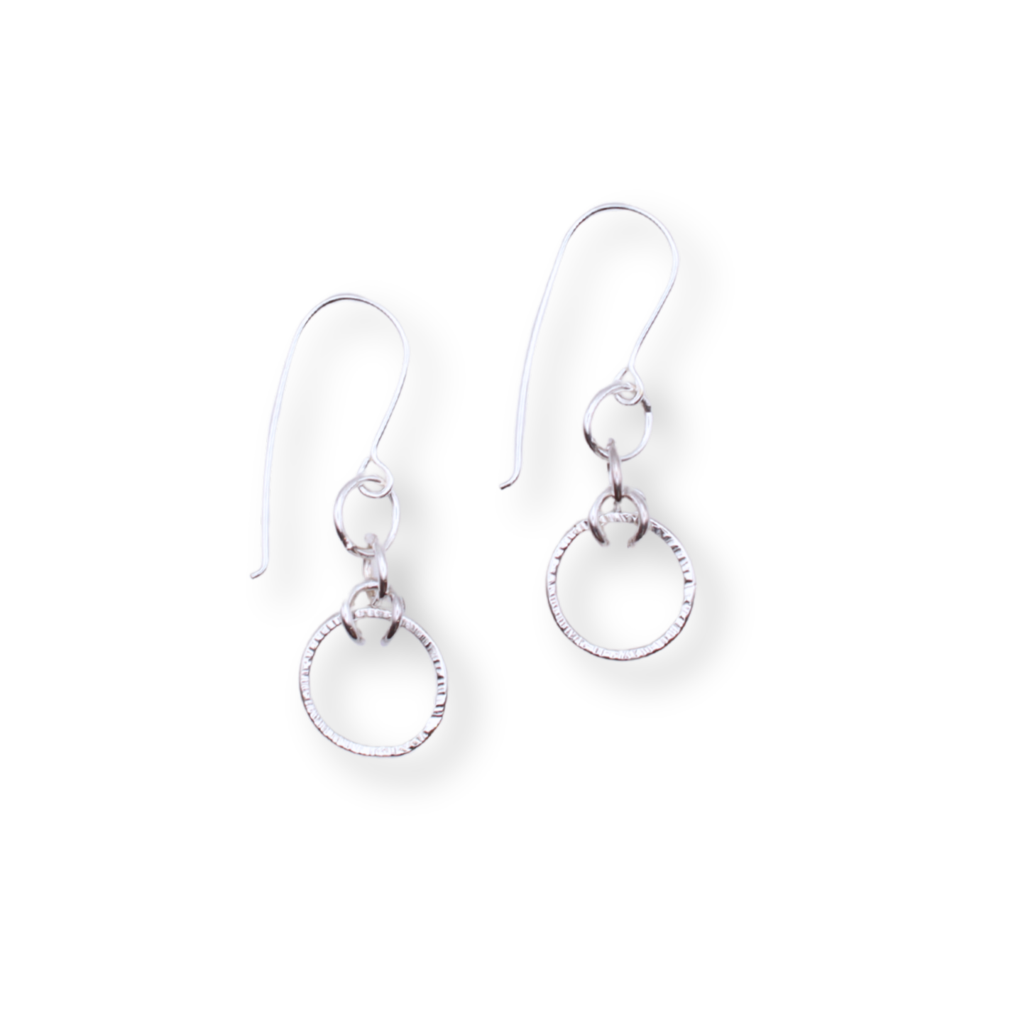 Vivien Bedwell Earrings | Fancy Curbed Link with Textured Round Drops