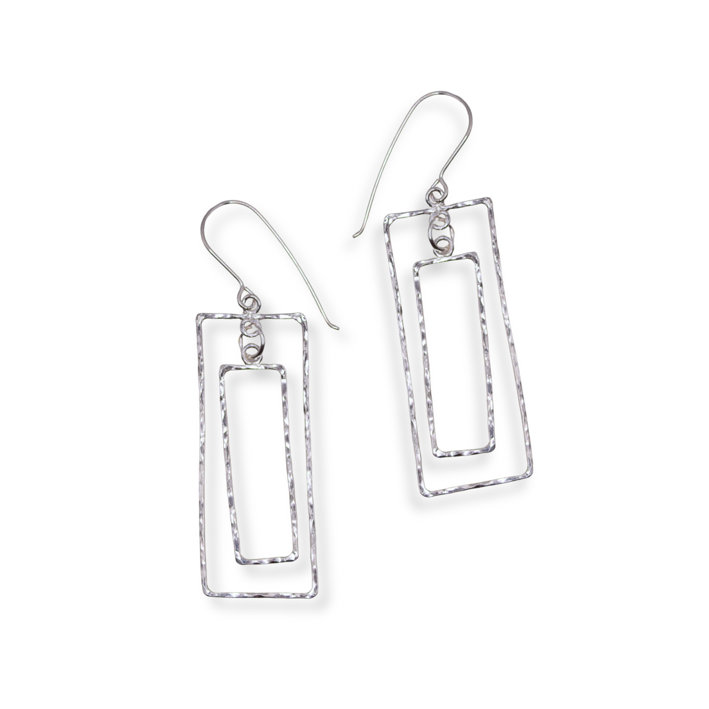 Vivien Bedwell Earrings | Beaten Rectangle