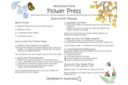 Koala Dream Flower Press Craft Kit | Australian Flora