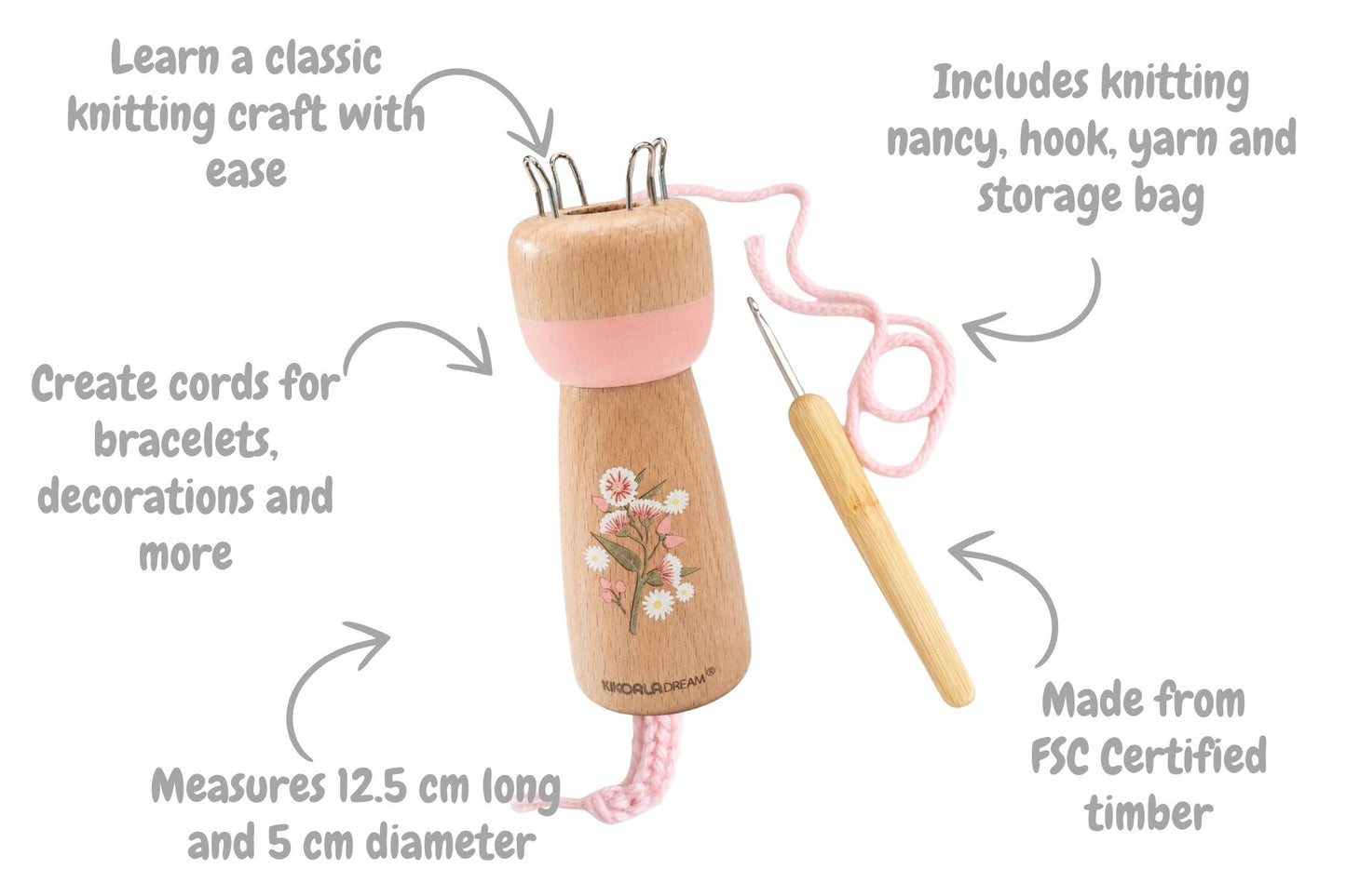 Koala Dream Australian Flora Knitting Doll | Gum Blossom