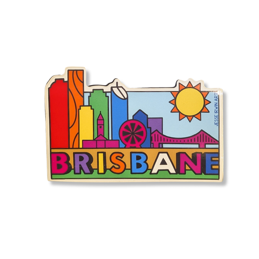 Jesse Irwin Sticker | Brisbane Cityscape