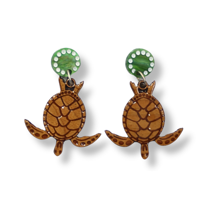 Wulkuraka Designs Earrings | Turtle Dive