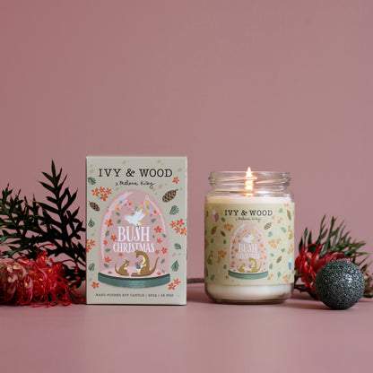 Ivy & Wood Christmas Candle | Australian Bush