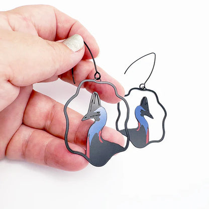 Denz Midi Cassowary Earrings
