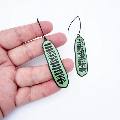 Denz Cucumber Slice Earrings