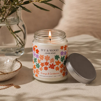 Ivy & Wood Bloom Candle | Orange and Cardamom