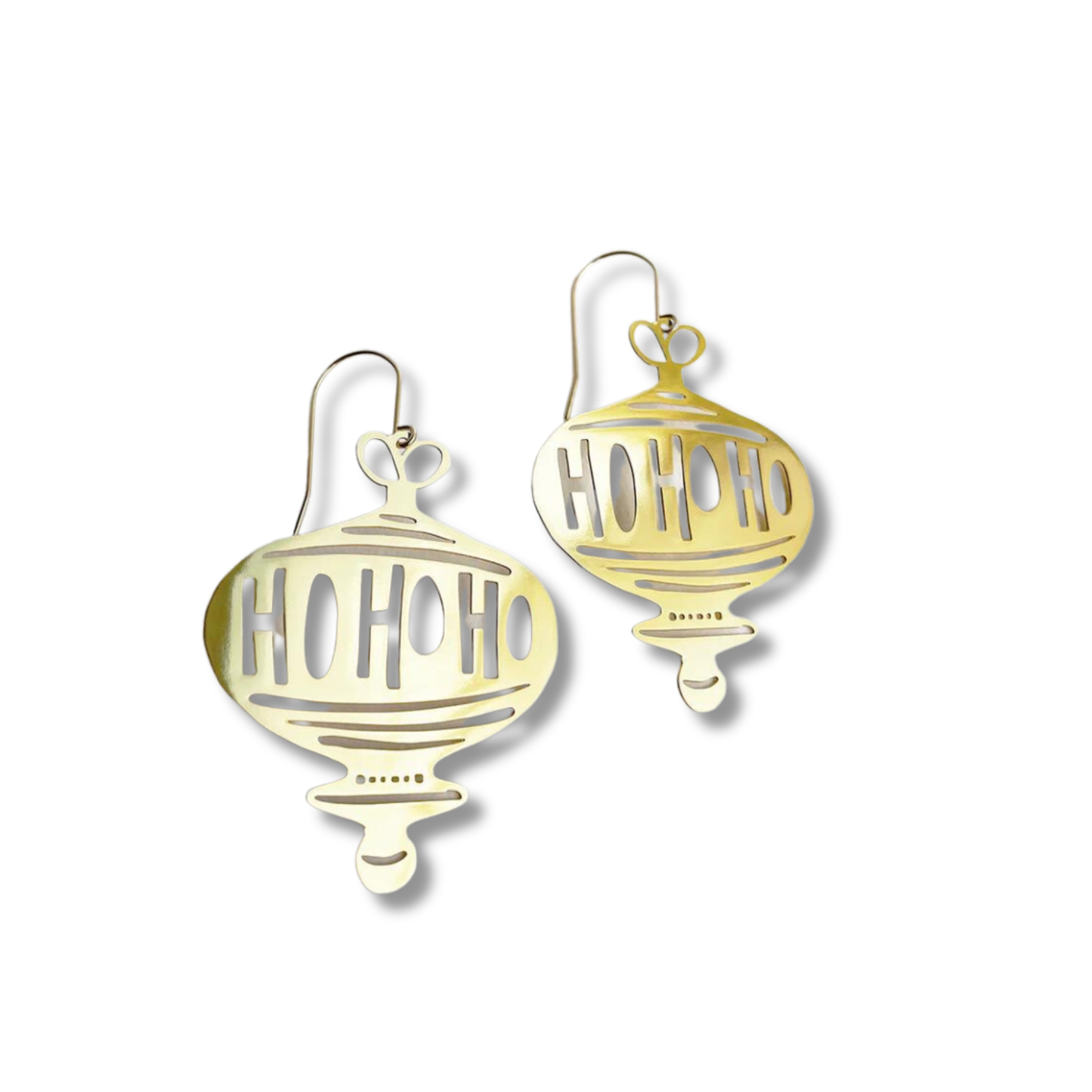 Denz Ho Ho Ho Earrings | Gold