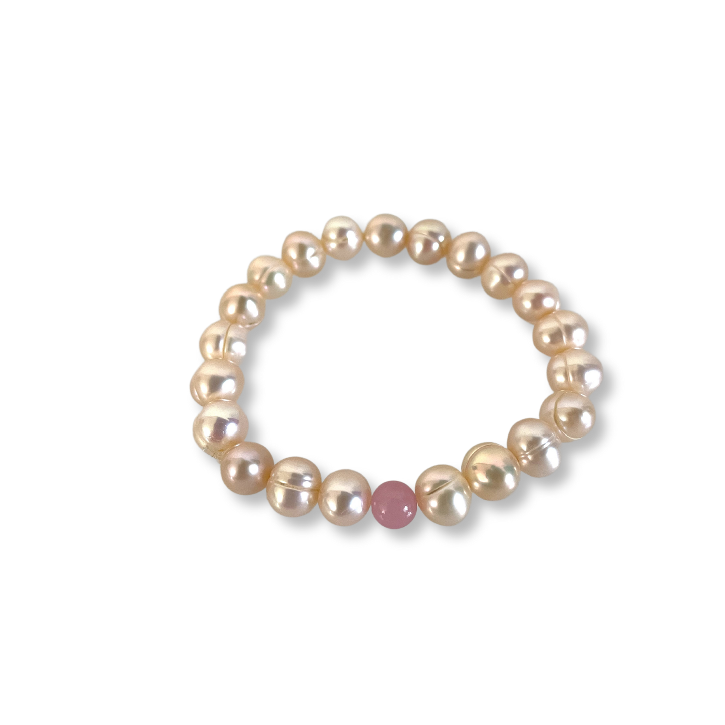 Draper Jewels Blush Pearl & Pink Agate Bracelet