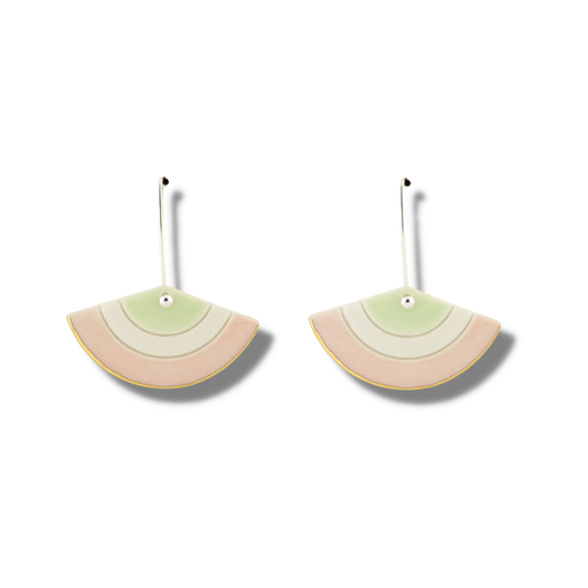 Erin Lightfoot Fan Drop Earrings Pastel