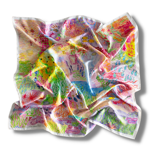 Catherine Baudet Silk Scarf | The Great Barrier Reef