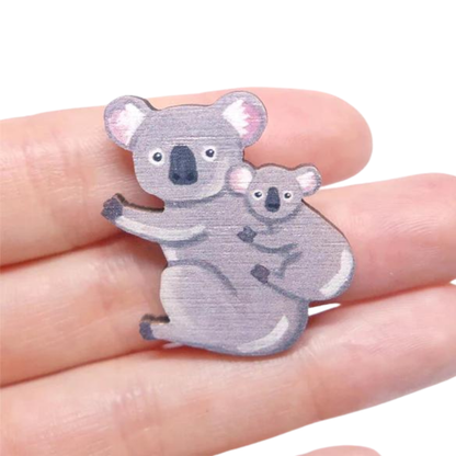 Pixie Nut Wood Pin | Koala