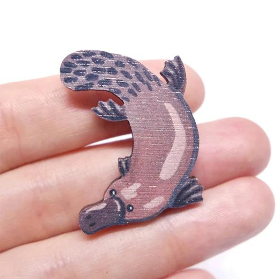 Pixie Nut Wood Pin | Platypus