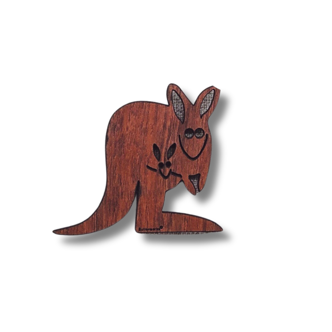 Buttonworks Magnet | Kangaroo and Joey